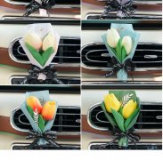 汽车香薰 出风口郁金香花束